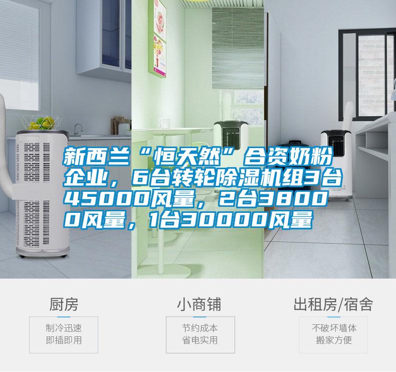 新西蘭“恒天然”合資奶粉企業，6臺轉輪除濕機組3臺45000風量，2臺38000風量，1臺30000風量