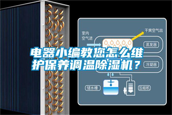 電器小編教您怎么維護保養調溫除濕機？