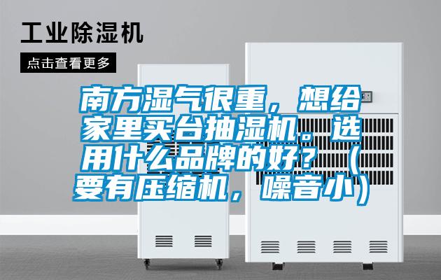南方濕氣很重,想給家里買臺抽濕機。選用什么品牌的好?(要有壓縮機,噪音小)