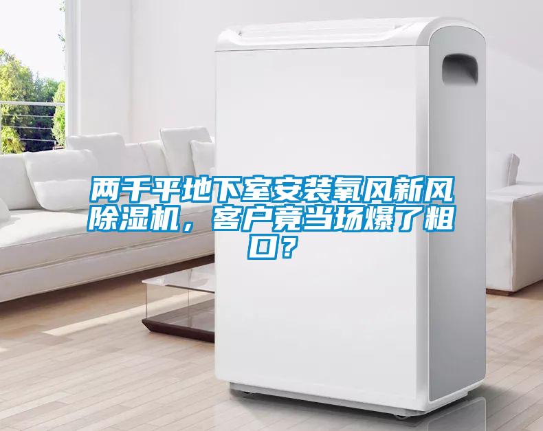 兩千平地下室安裝氧風新風除濕機，客戶竟當場爆了粗口？