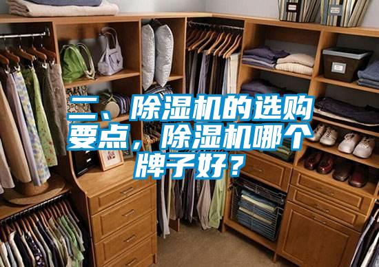 二、除濕機的選購要點，除濕機哪個牌子好？