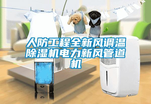 人防工程全新風調(diào)溫除濕機電力新風管道機