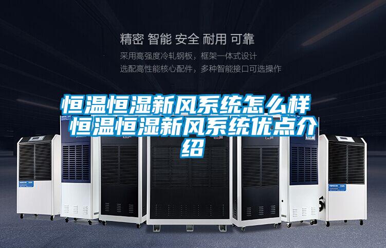 恒溫恒濕新風(fēng)系統(tǒng)怎么樣 恒溫恒濕新風(fēng)系統(tǒng)優(yōu)點介紹