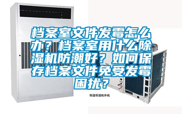 檔案室文件發(fā)霉怎么辦？檔案室用什么除濕機防潮好？如何保存檔案文件免受發(fā)霉困擾？