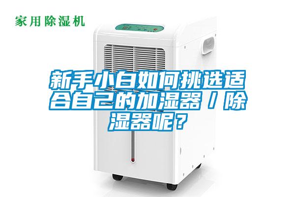 新手小白如何挑選適合自己的加濕器/除濕器呢?