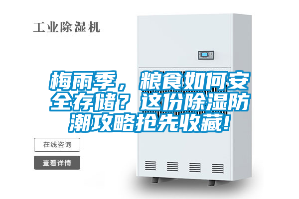 梅雨季，糧食如何安全存儲？這份除濕防潮攻略搶先收藏!