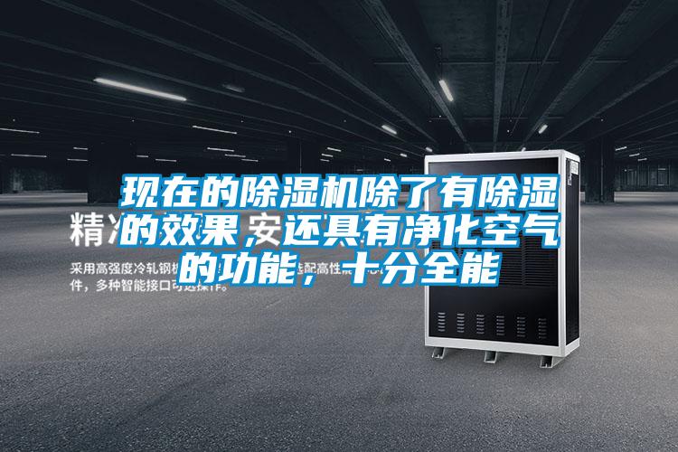 現在的除濕機除了有除濕的效果，還具有凈化空氣的功能，十分全能