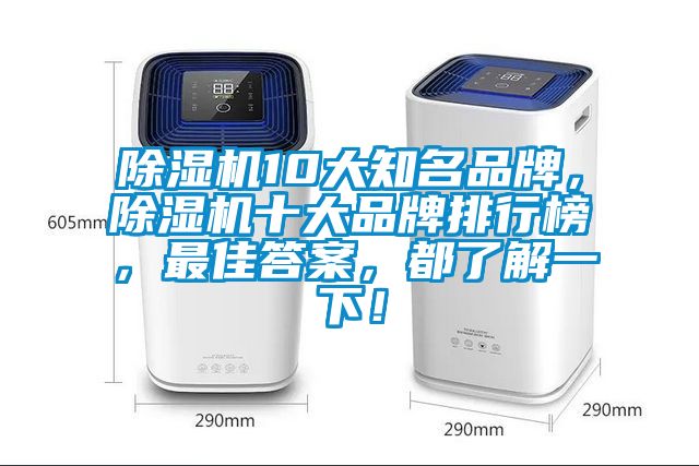 除濕機10大知名品牌，除濕機十大品牌排行榜，最佳答案，都了解一下！
