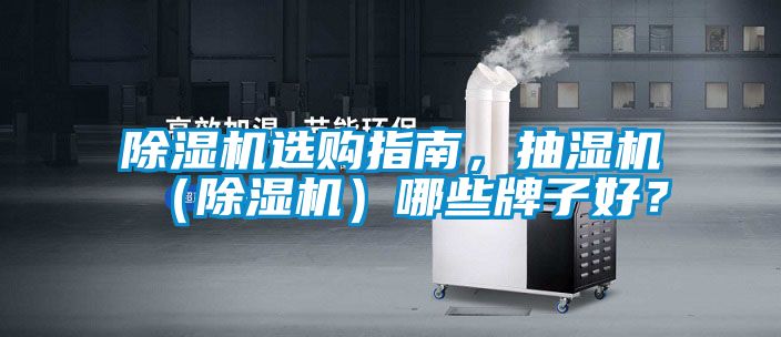 除濕機選購指南，抽濕機（除濕機）哪些牌子好？